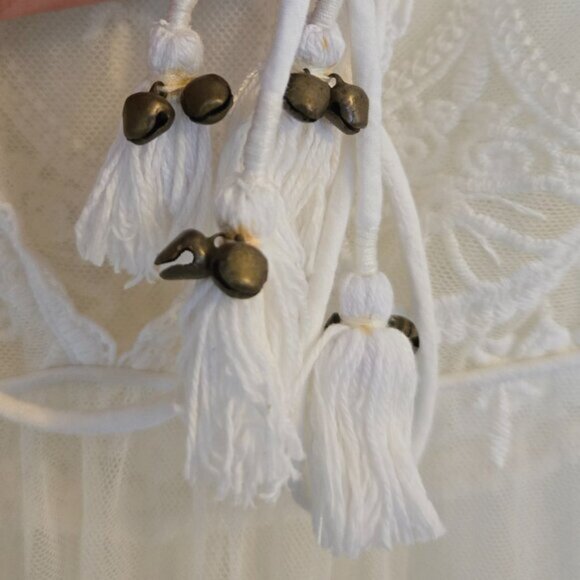 Spell Ophelia Mesh Lace Blouse XS White Cream b102E - Picture 9 of 9